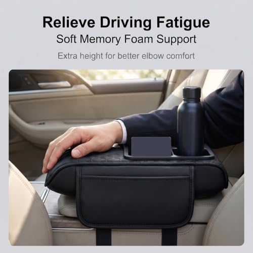Car Armrest Cushion (1 PC / Black)