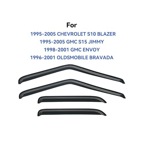 Window Visors Rain Guards for 1995 (1995-2005 Chevrolet S10 Blazer)