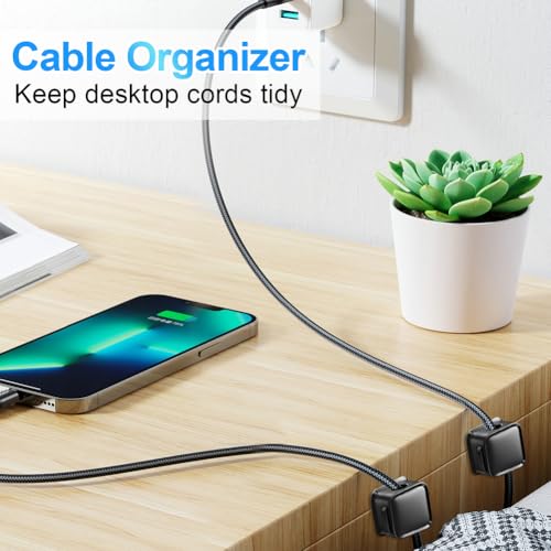 18 Pack Cord Organizer Holder (Black)