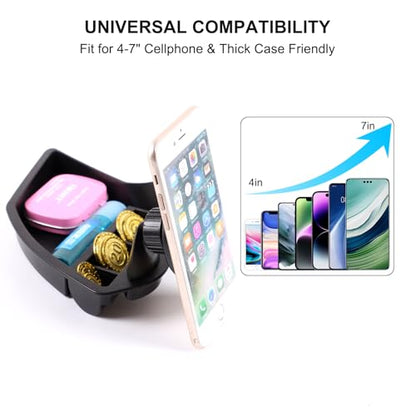 Car Phone Holder Center Console Organizer for Corvette C8 2020 (Magnetic-D)
