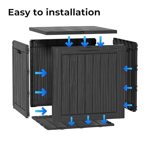 45 Gallon Resin Deck Box (Black / 45 Gallon)