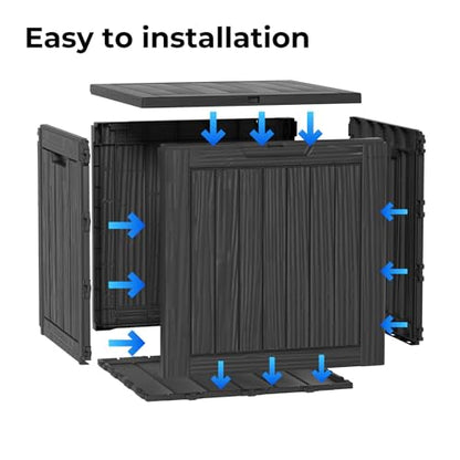 45 Gallon Resin Deck Box (Black / 45 Gallon)