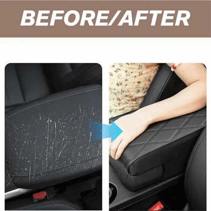 Memory Foam Car Armrest Cushion 2025 New Car Center Console Cushion Pad Car Truck Armrest Cover Auto Center Console Lid Center Armrest Cover Car Console Armrest Organizer Storage (Yellow)