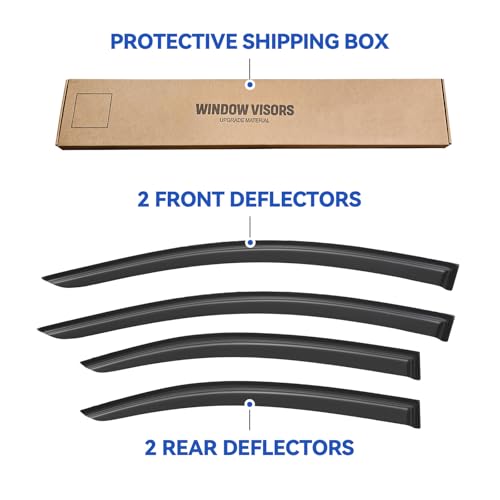 Window Visors Rain Guards for 2012 (2012-2020 Chevy Sonic Sedan)