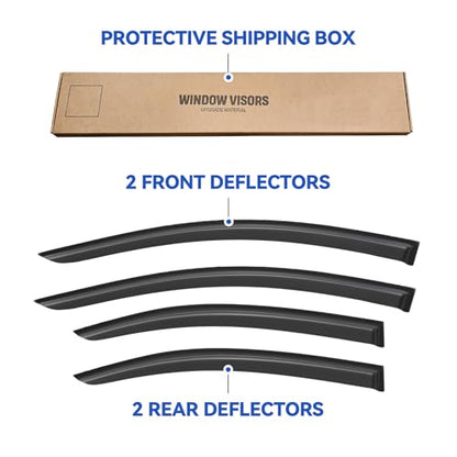 Window Visors Rain Guards for 2012 (2012-2020 Chevy Sonic Sedan)