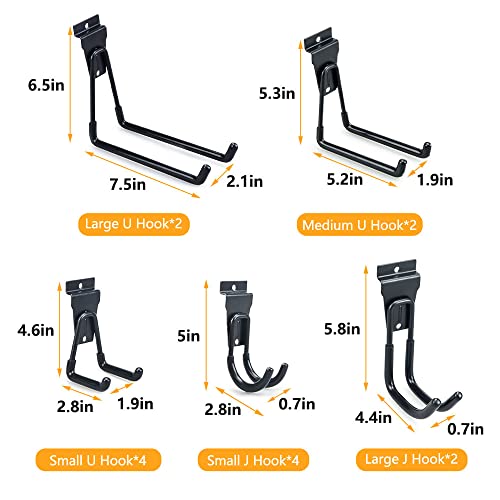 Slatwall Hooks (14pcs Slatwall Hooks)