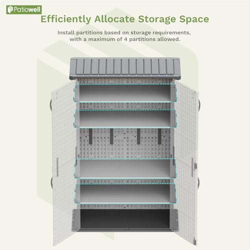 Shelf of 26 50 Cu Ft Outdoor Storage Cabinet (White / Shelves for Cabinet)