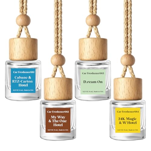 Car Air Freshener Diffuser 4 Pack Hanging Car Freshener for Women