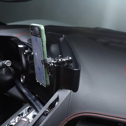Dashboard Storage Tray Behind Navigation Screen with Phone Holder for Corvette C8 Stingray 2020 (US Flag Pattern)