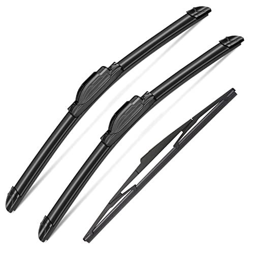 3Pcs Jeep cherokee Windshield Wipers for 2014 2015 2016 2017 2018 2019 2020 2021 2022 (26''+18''+14A''(Front & Rear Windshield Wiper))