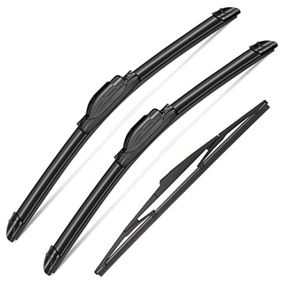3Pcs Jeep cherokee Windshield Wipers for 2014 2015 2016 2017 2018 2019 2020 2021 2022 (26''+18''+14A''(Front & Rear Windshield Wiper))