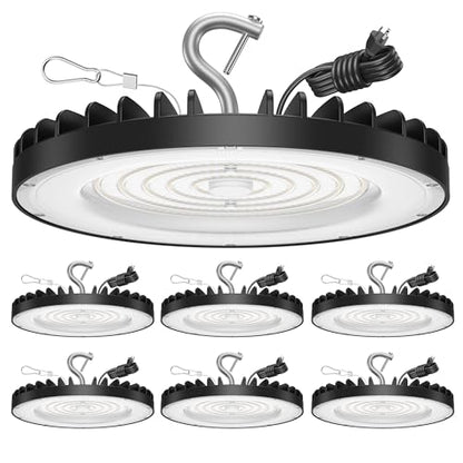 6 Pack UFO High Bay Led Shop Lights 150W