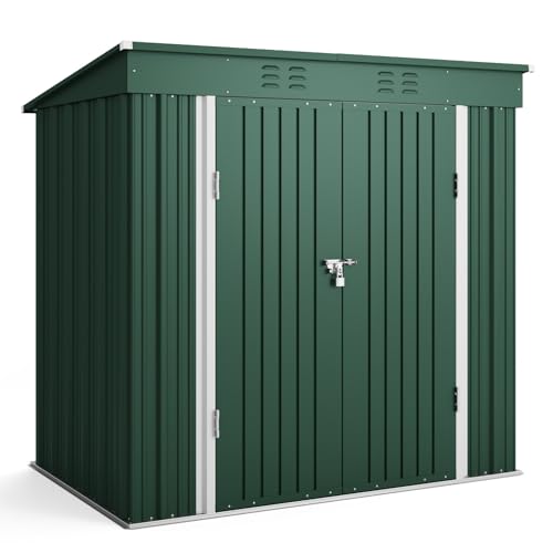 6' x 4' Outdoor Storage Shed (green / 6' x 4')