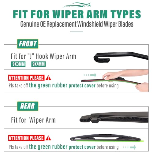 Windshield Wiper Blades Replacement for Tahoe Suburban 09 (22"/22"/12")