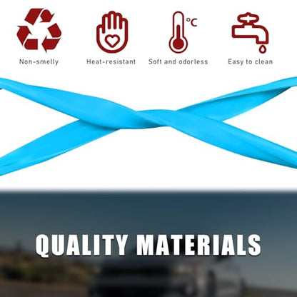 Car Rear View Mirror Protector Frame (Sky Blue-2PCS)