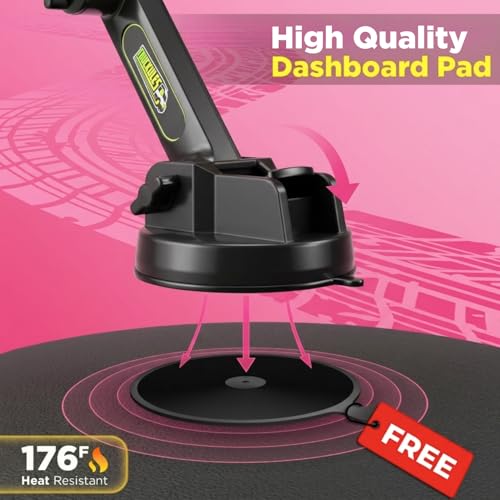 Truck Phone Mount + Dash Pad (Pink)
