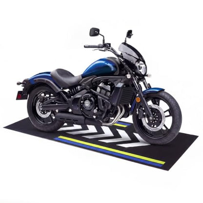 Motorcycle Garage Mat Non Slip (Arrow Style / 78 X 31 Inch)