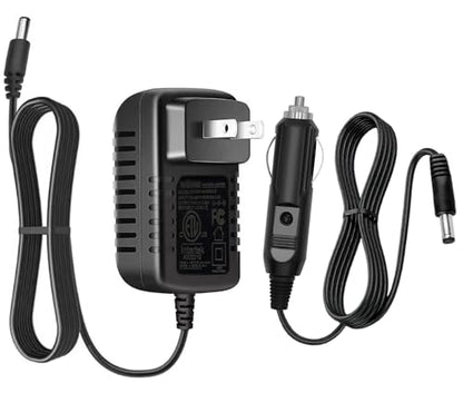 14V 0.85A Adapter + Car Charger for Halo Bolt Air+ 1750 57720 58830 55500