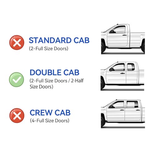 Window Visors Rain Guards for 2007 (2007-2021 Toyota Tundra)