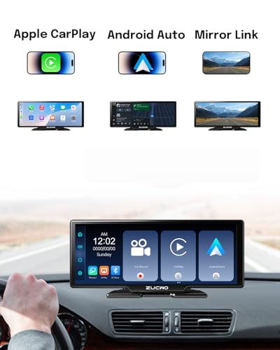 10.26 Inch Wireless CarPlay Screen for Car (Black / 10inch)