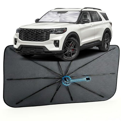 Car Windshield Sun Shade Umbrella for Ford Explorer 2020 (For Ford Explorer 2020-2026)