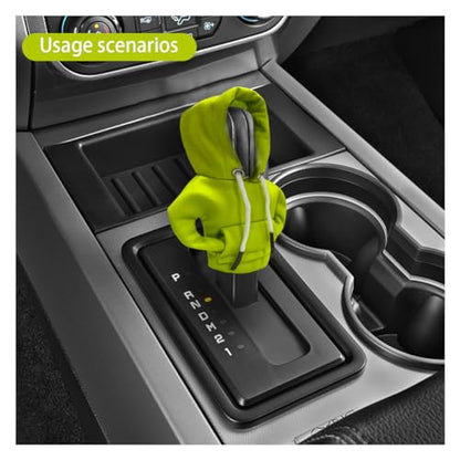 Car Gear Shift Hoodie Auto Shifter Knob Cover (Green / 1 Pcs)