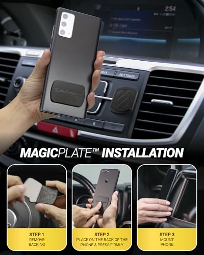 Extra Strength Magnetic 3M Flush Mount Phone Holders for Your Car Dashboard and Flat Surfaces (Extra Strength - Adhesive Flush / 2 Pack)