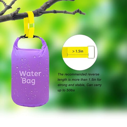 1"x16ft Hook and Loop Straps with 25 Metal Buckles (1in x 16ft Yellow)