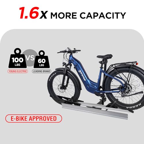 Young Hitch Single 1 Bike Rack with Ramp (1-Bike Rack)