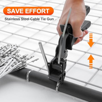 Metal Zip Ties (11.8 inch 200 pack 300LBS)