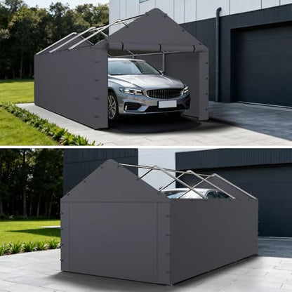 Sidewall Panel with Elastic Ball Bungees (Gray / 10'x20' or 12'x20' Sidewall without Windows)