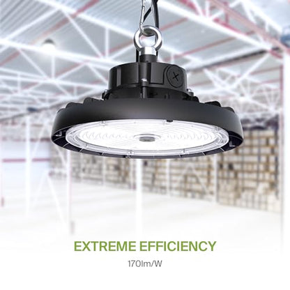 150W LED High Bay UFO Lighting (Black)