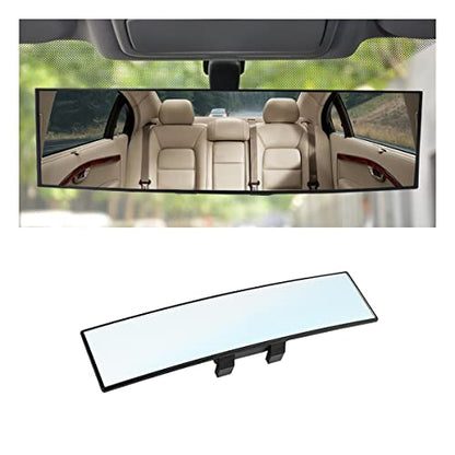 12 Inch Panoramic Car Rearview Mirror (White)