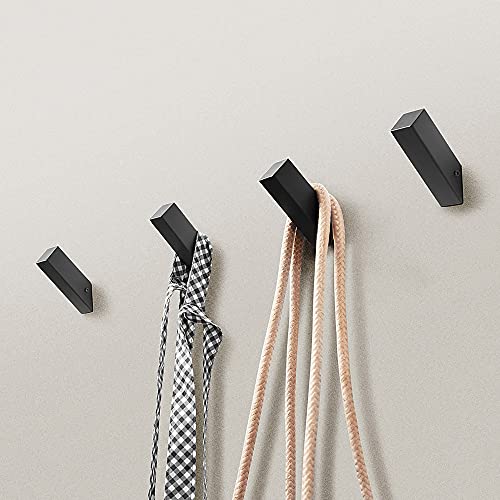 Black Towel Hooks (Black / 4 Pack)