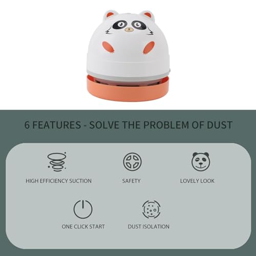 Mini Desktop Vacuum Cleaner AA Battery Powered
