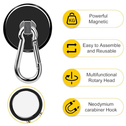 Magnetic Hooks (Black / 1.26in)
