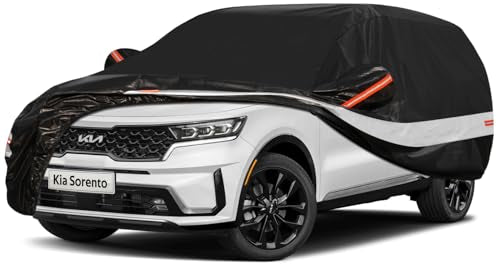 10 Layers SUV Car Cover Custom Fit for Kia Sorento (Black Gray / Custom Fit for Kia Sorento)