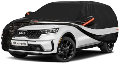 10 Layers SUV Car Cover Custom Fit for Kia Sorento (Black Gray / Custom Fit for Kia Sorento)