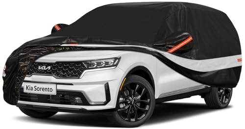 10 Layers SUV Car Cover Custom Fit for Kia Sorento (Black Gray / Custom Fit for Kia Sorento)