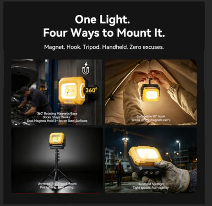 2 Pack LED Work Light (yellow-2)