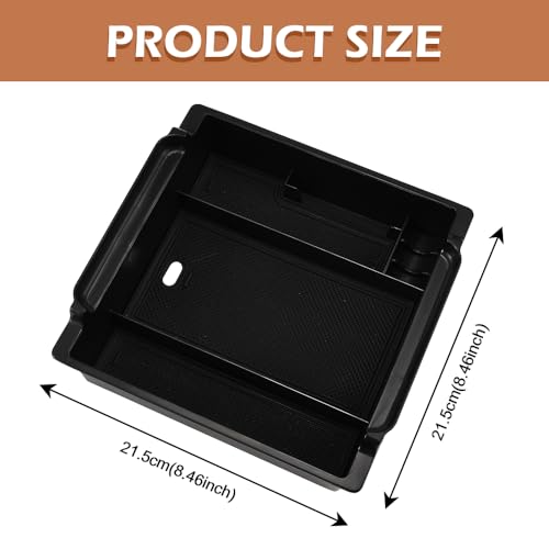 Car Center Console Armrest Box Glove Box Organizer Tray Secondary Storage Compatible (Fits For 2024 T-oyota Highlander)