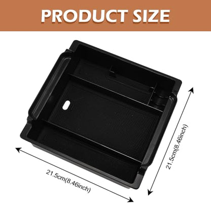 Car Center Console Armrest Box Glove Box Organizer Tray Secondary Storage Compatible (Fits For 2024 T-oyota Highlander)