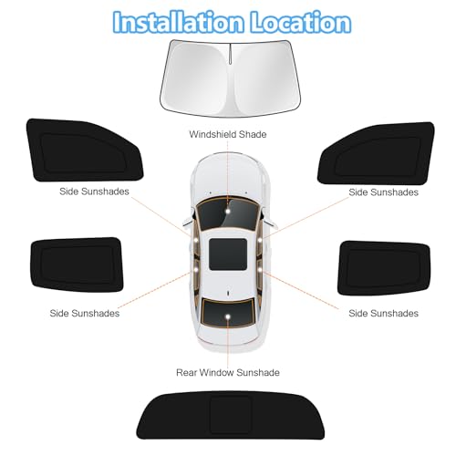 Car Window Shades for Toyota Tacoma 2016 (FOR | Tacoma 2016-2023 (6pcs))