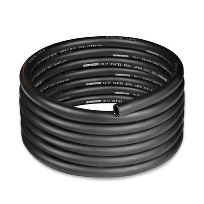 1" Heater Hose Coolant Radiator Straight 60PSI SAE 20R3 15FT Black (1 15FT)