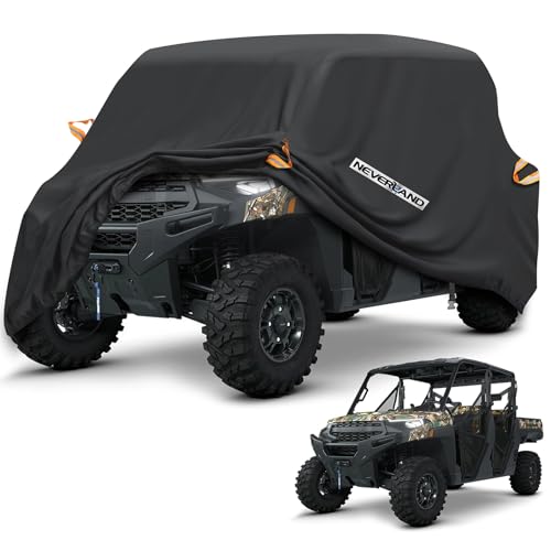 UTV Cover Heavy Duty Ranger Cover Waterproof 4 (L: 154"Lx 67"Wx 76"H (Double row seats）)