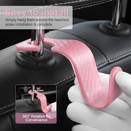 Car Purse Hook (Pink-CF)