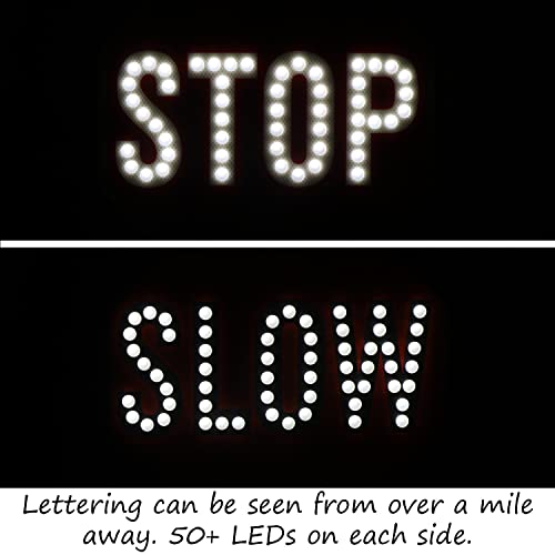 24" LED Stop Slow Paddle (24" x 24")