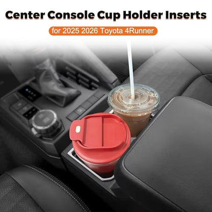 Cup Holder Inserts for 2025 2026 Toyota 4Runner Accessories (For 2025 toyota 4runner)