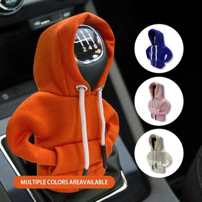 Car Gear Shift Hoodie Auto Shifter Knob Cover (Orange / 1 Pcs)