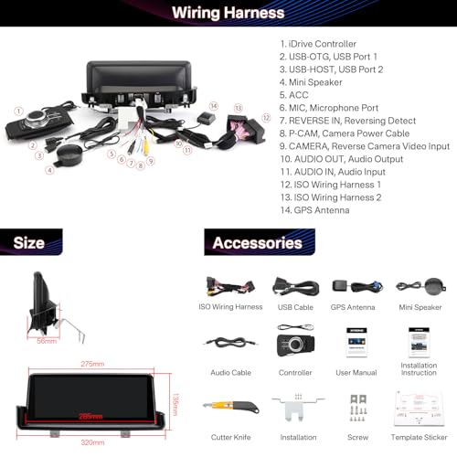 10.25 Inch Android Car Stereo for BMW 3 Series E90 (2+64GB)